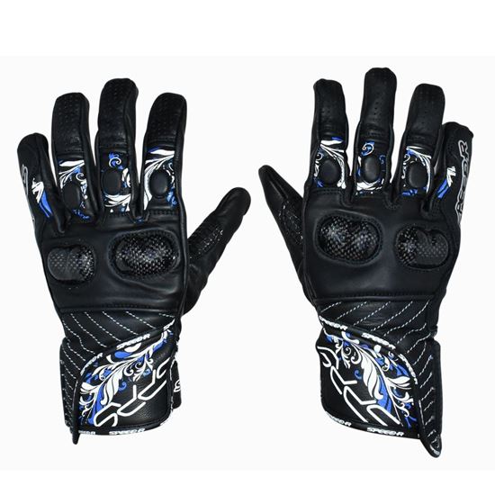 GUANTES NEGROS PIEL